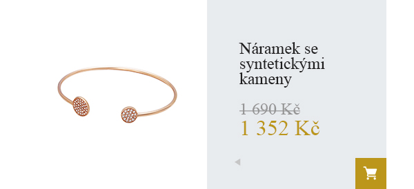 Náramek se syntetickými kameny