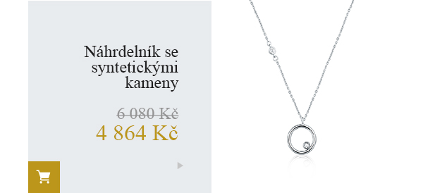 Náhrdelník se syntetickými kameny