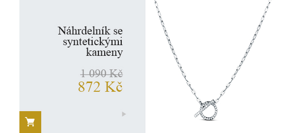 Náhrdelník se syntetickými kameny