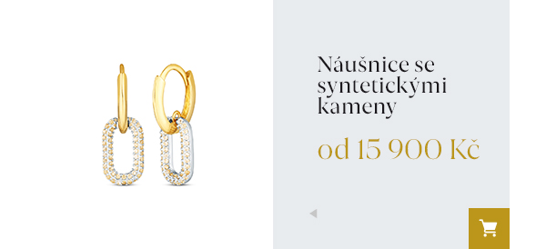 Náušnice se syntetickými kameny