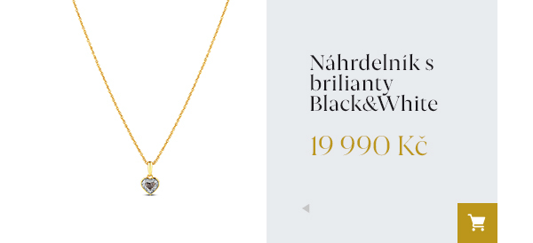 Náhrdelník s brilianty Black&amp;White