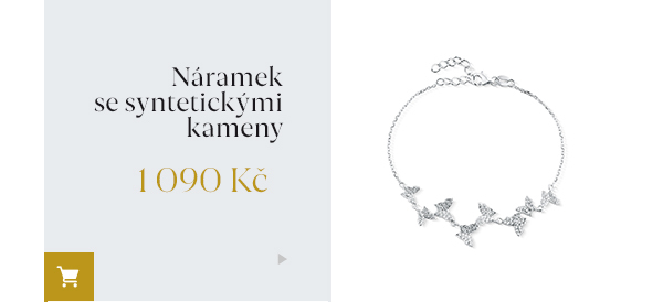 Náramek se syntetickými kameny 1 090 Kč