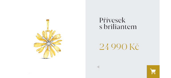 Přívěsek s briliantem 24 990 Kč