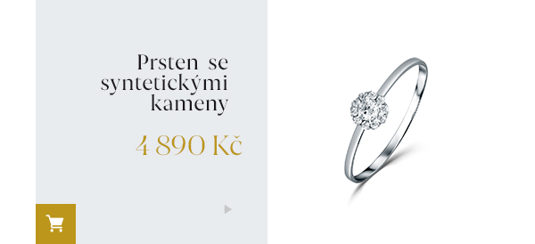 Prsten se syntetickými kameny 4 890 Kč