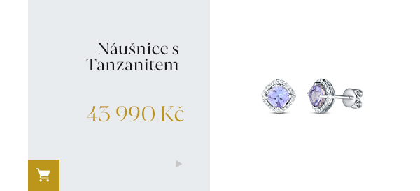 Náušnice s tanzanitem a brilianty 43 990 Kč