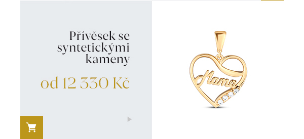 Přívěsek se syntetickými kameny od 12 330 Kč