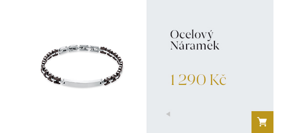 Ocelový náramek 1 290 Kč