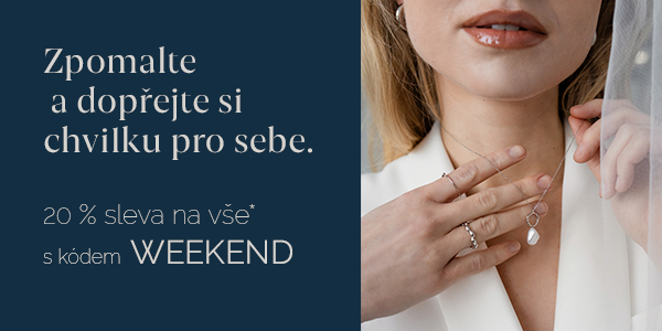 Pouze nyní můžete využít kód WEEKEND pro slevu 20 % při nákupu na e-shopu.