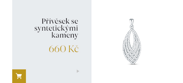 Přívěsek se syntetickými kameny 660 Kč