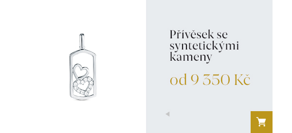 Přívěsek se syntetickými kameny od 9 350 Kč