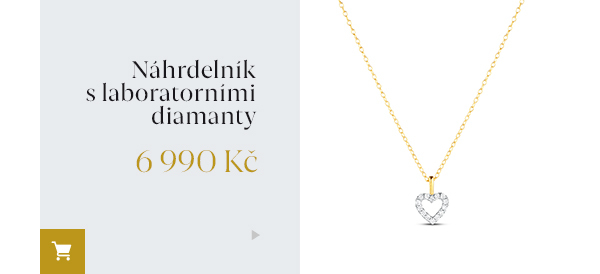 Náhrdelník s laboratorními diamanty 6 990 Kč