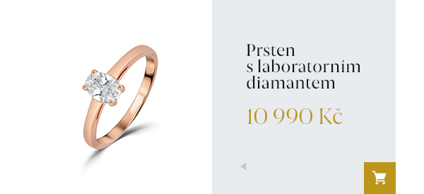 Prsten s laboratorním diamantem 10 990 Kč