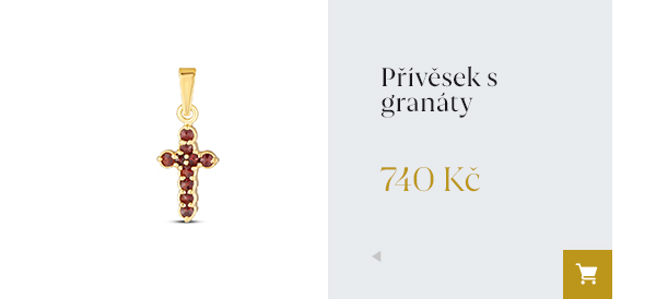 Přívěsek s granáty 740 kč