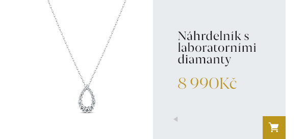 Náhrdelník s laboratorními diamanty 8 990 Kč