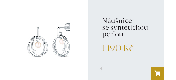 Náušnice se syntetickou perlou 1 190 Kč